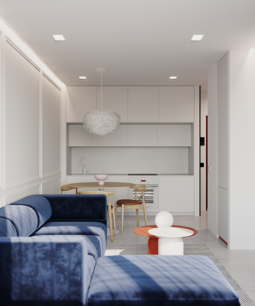 现代轻古典家居，隐藏式收纳释放空间-12