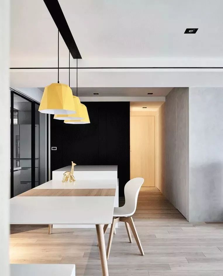 极简风格客厅书房一体化设计-70