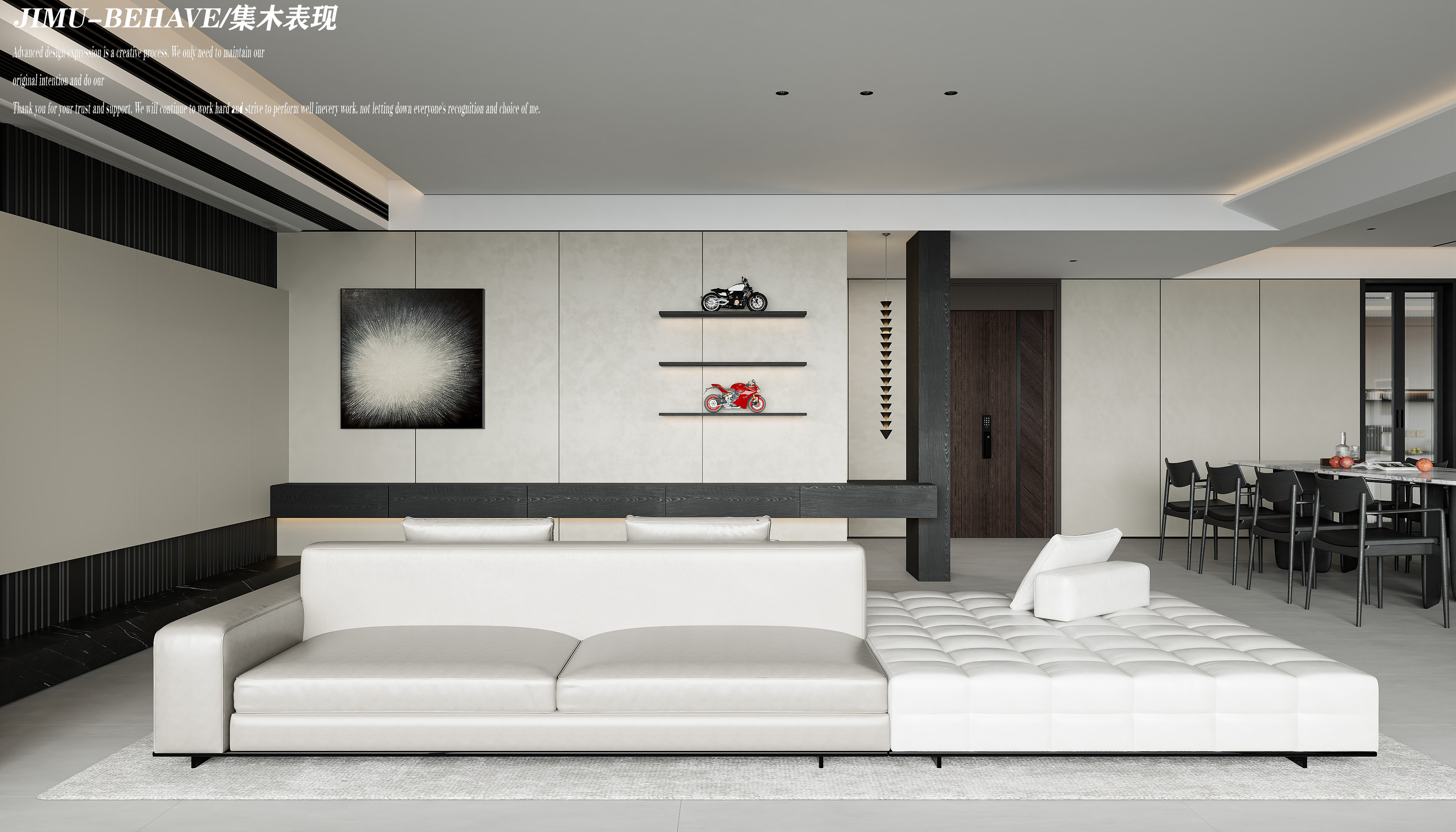 私宅 I 现代极简JM VISUAL3D Max + CR +PS-0