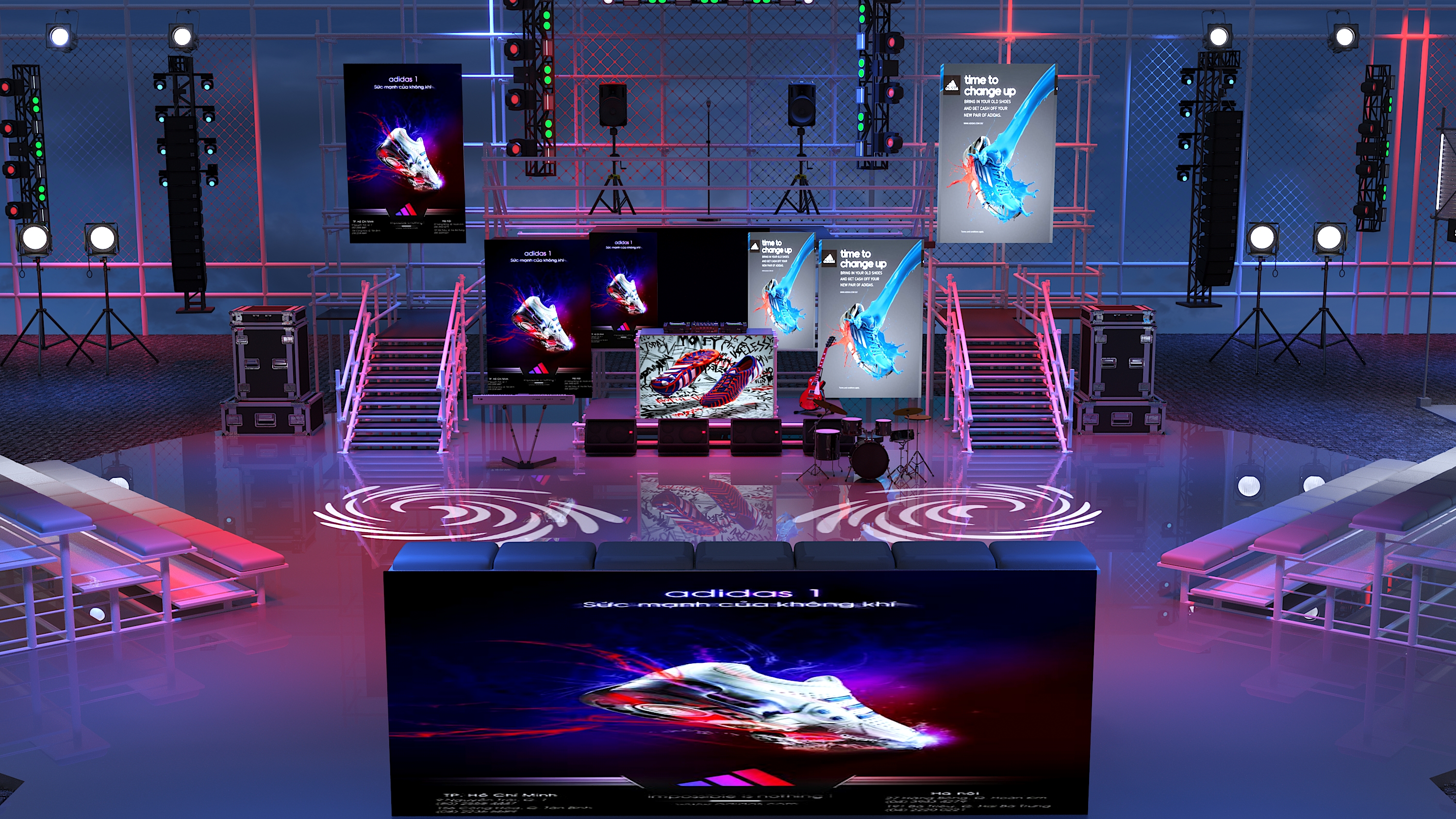 Adidas event with stage-1