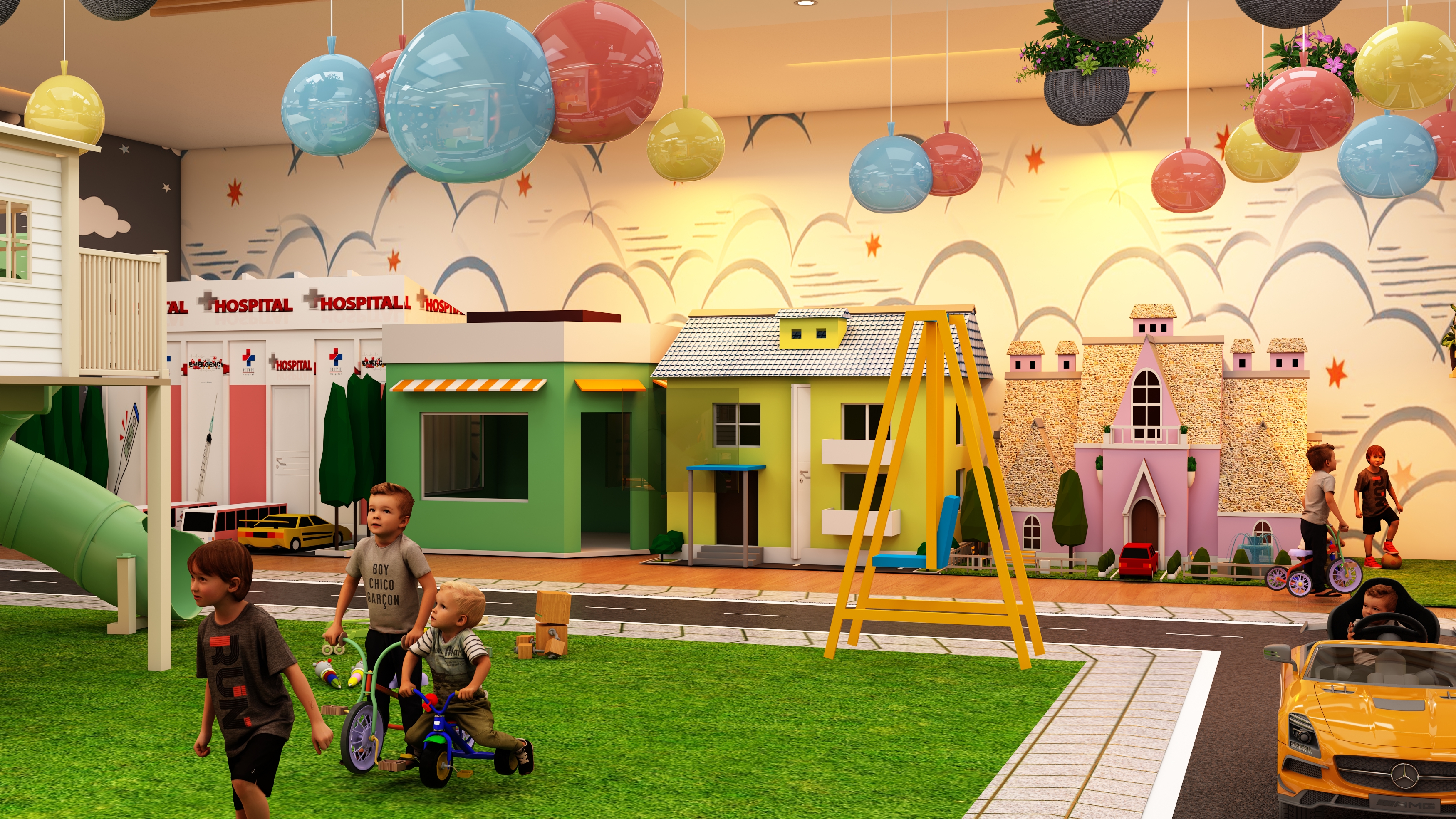 Indoor Playground Design with Café-2