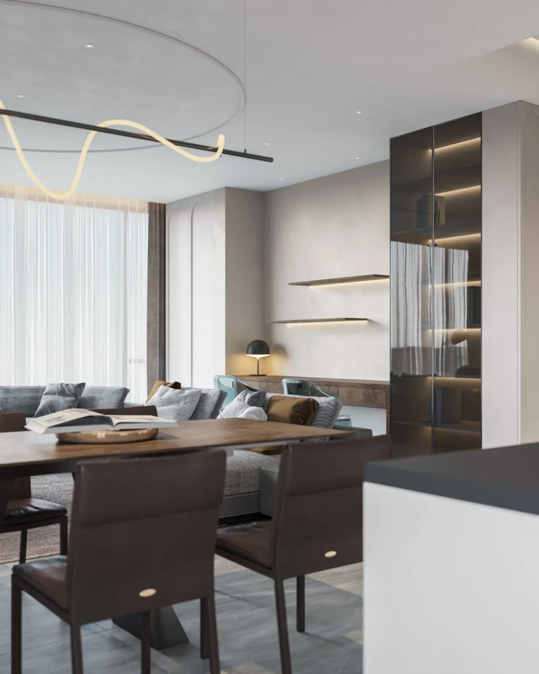 张楠楠·180平平层作品  现代极简-17