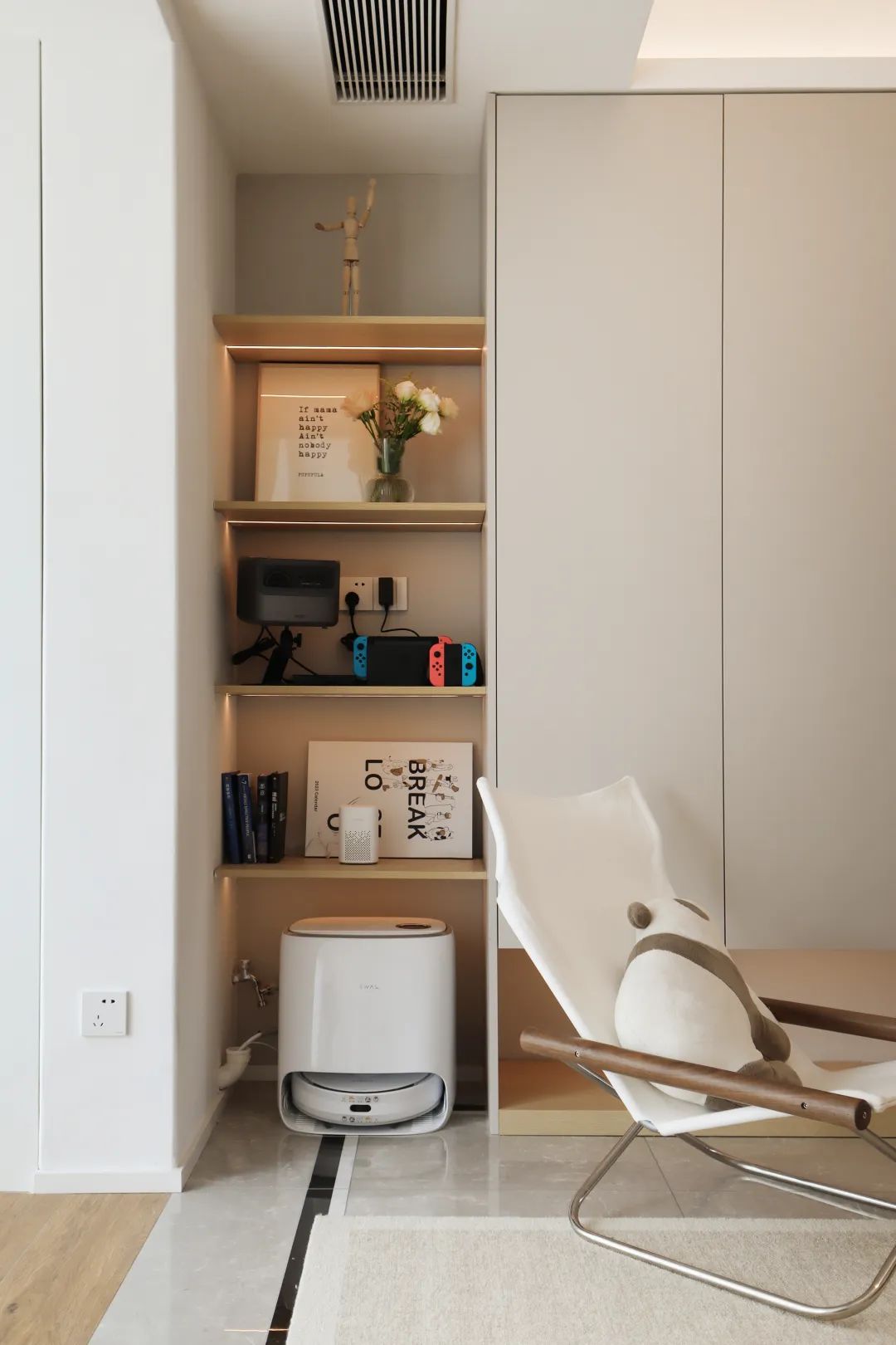 武汉98㎡奶油色家居丨中国武汉丨武汉小小空间事务所-41