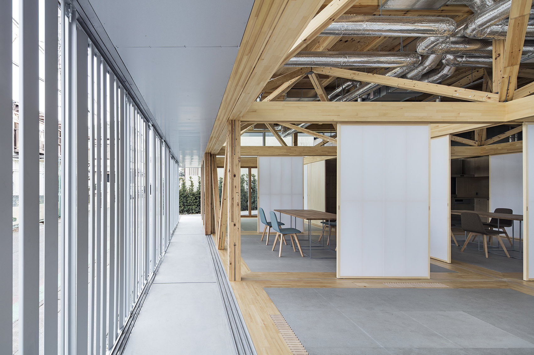 百变空间 & 工厂改造的多功能社区中心,日本 / Aki Hamada Architects-30