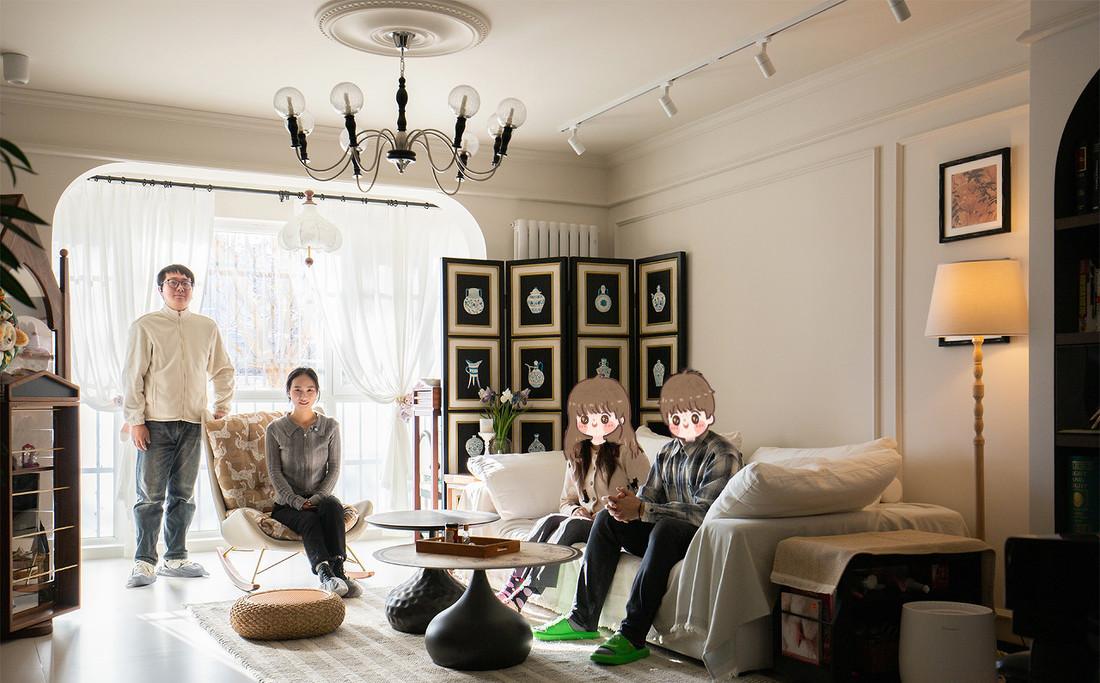 107平，两室两厅，两人两猫，复古而浪漫-37