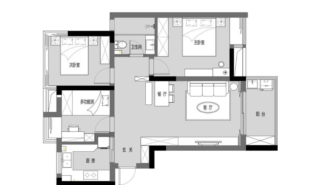 小户型逆袭 · 打造简约实用的家居空间-1