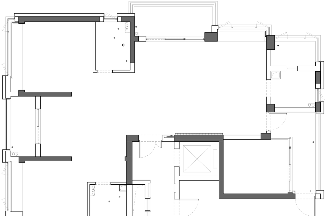 黑白极简×职住一体的家-3