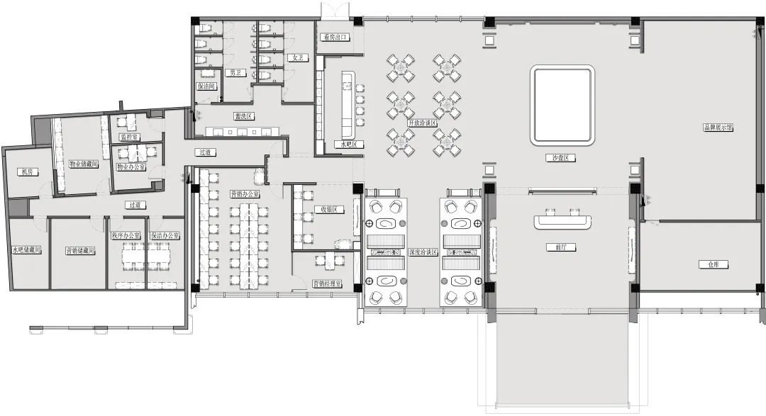 半城山色半城湖，春江紫宸营销中心演绎自然美学-22
