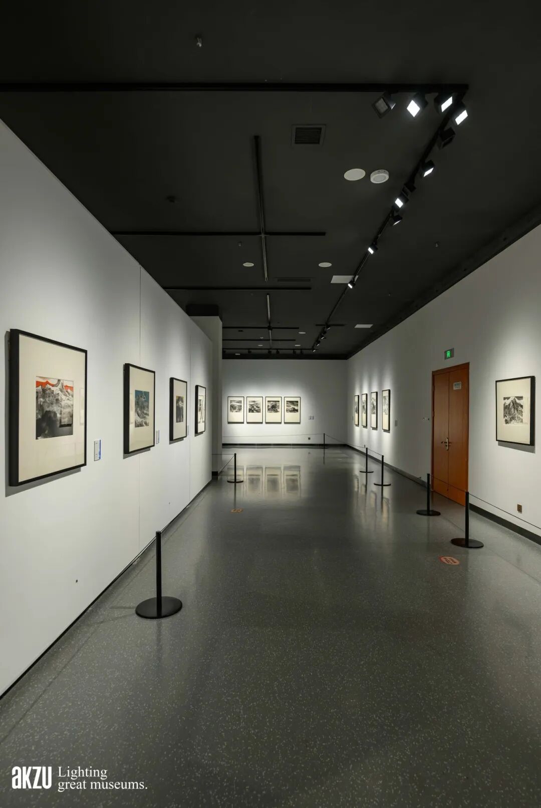 埃克苏美术馆照明项目|岳阳市美术馆：《在东方|画里中国诗意巴陵·当代中国画作品展》-43