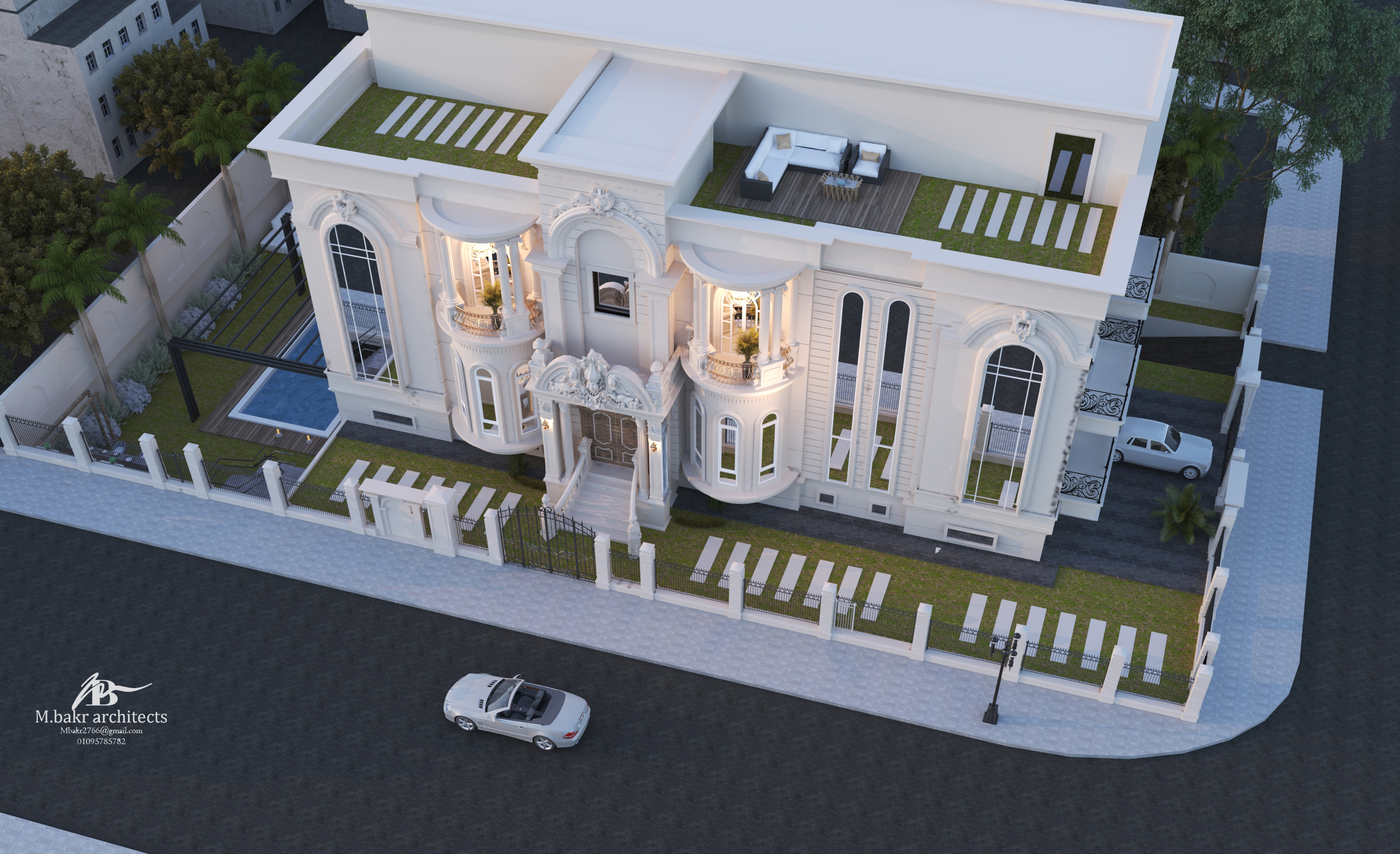 别墅外观经典设计丨埃及-4