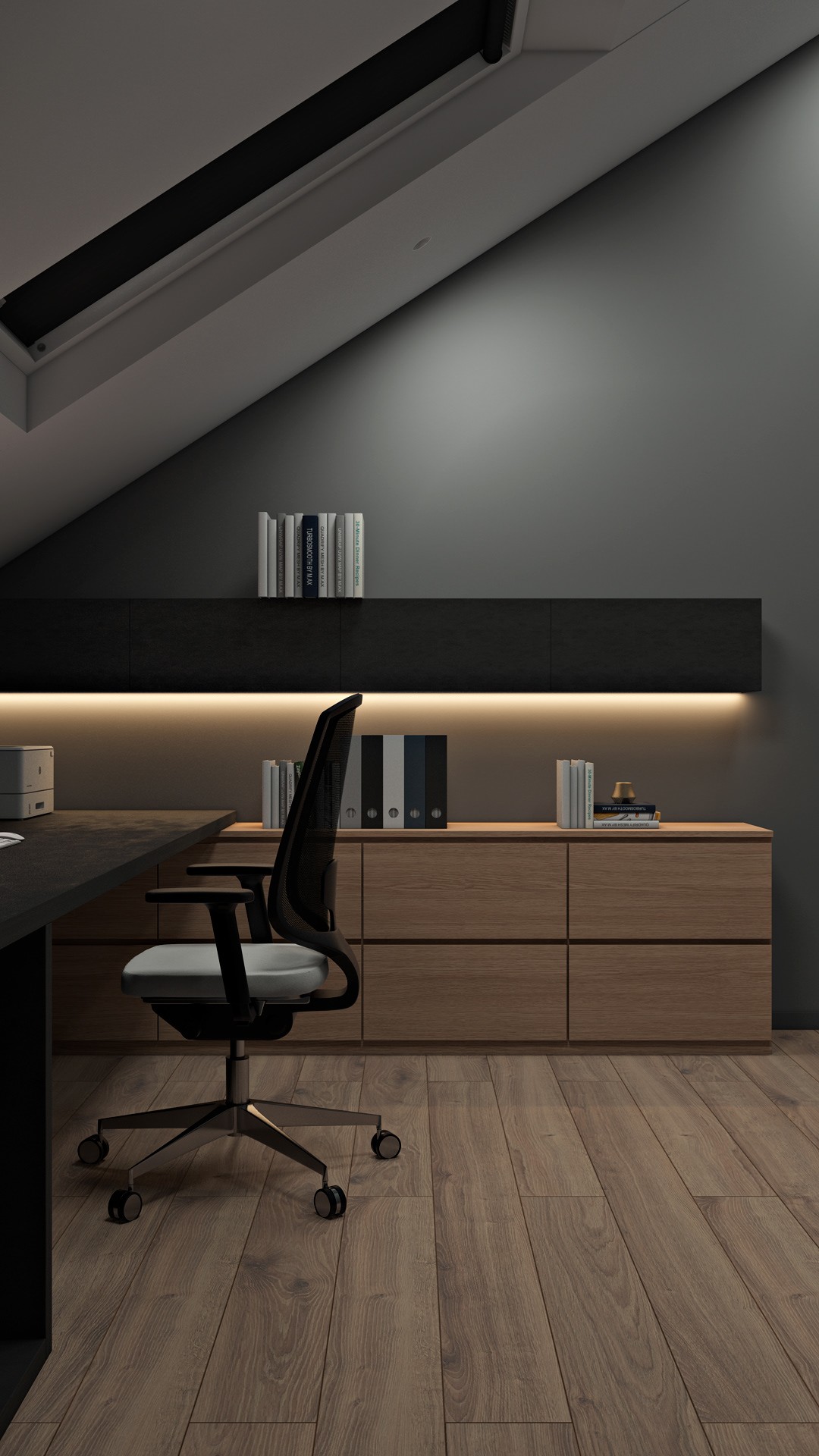 原木与浅灰色室内设计-27