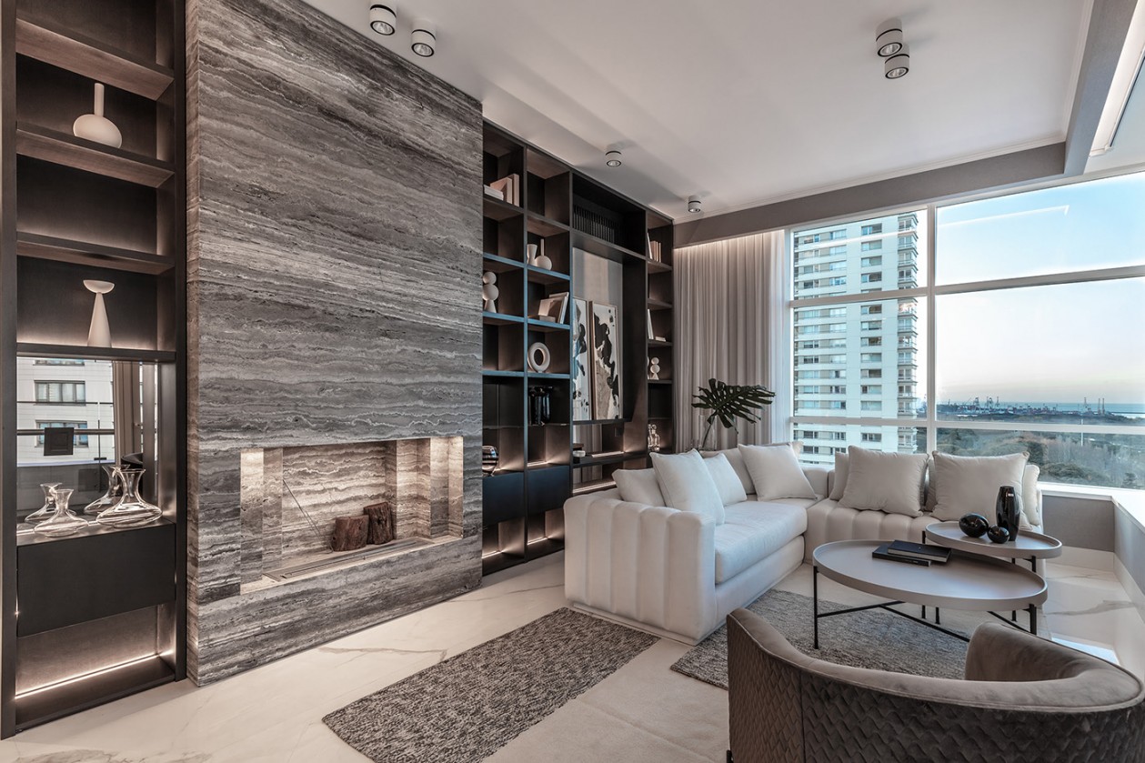 简洁白+高级灰 高级质感公寓设计-5