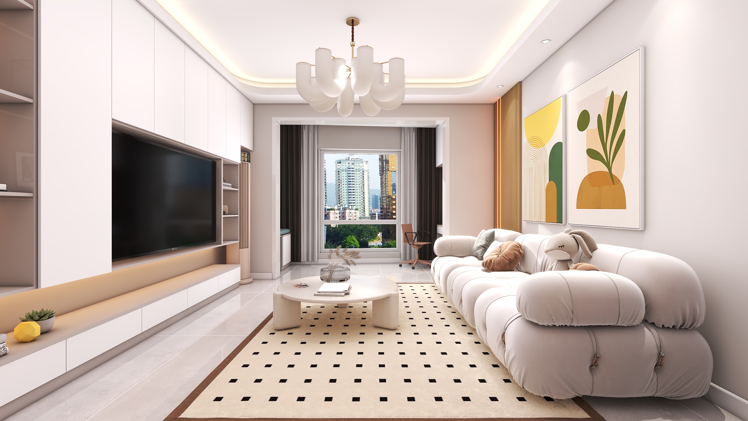 四川成都格兰玺城（113平方现代简约三居室）-3