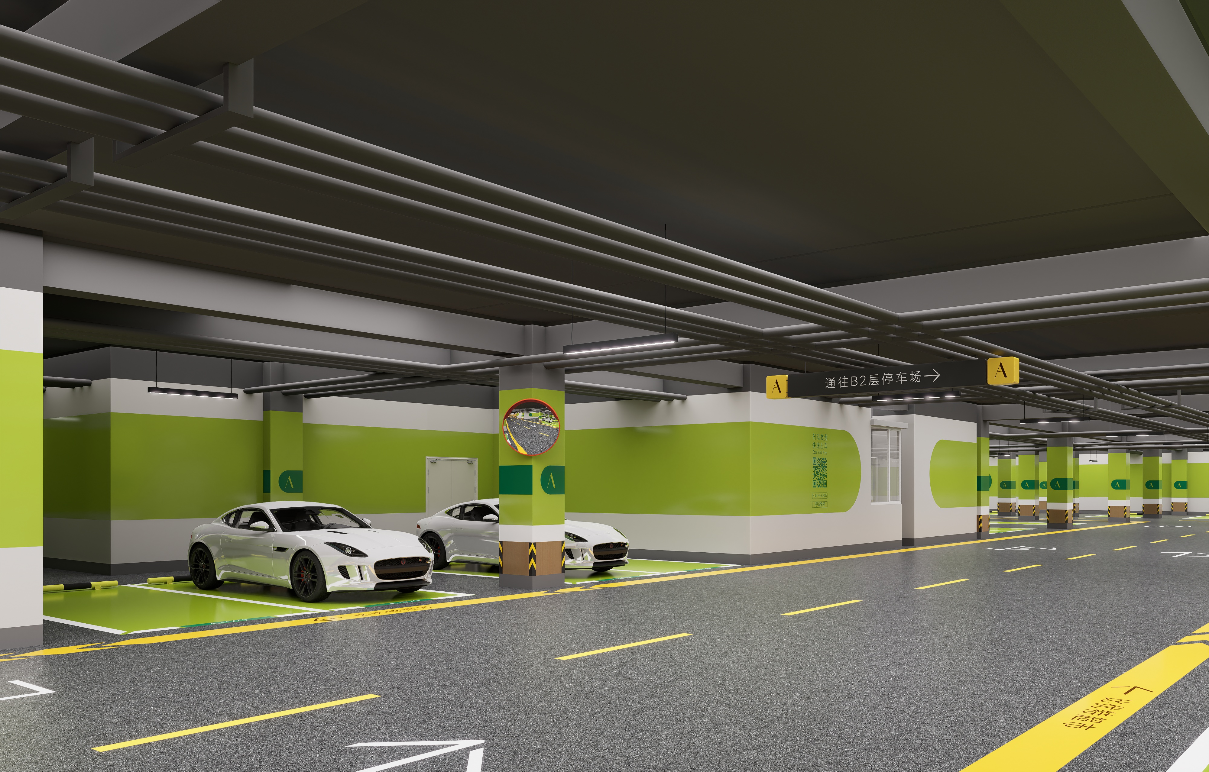 乐松广场地下停车场改造设计丨中国哈尔滨丨哈尔滨汇象创意设计有限公司-33