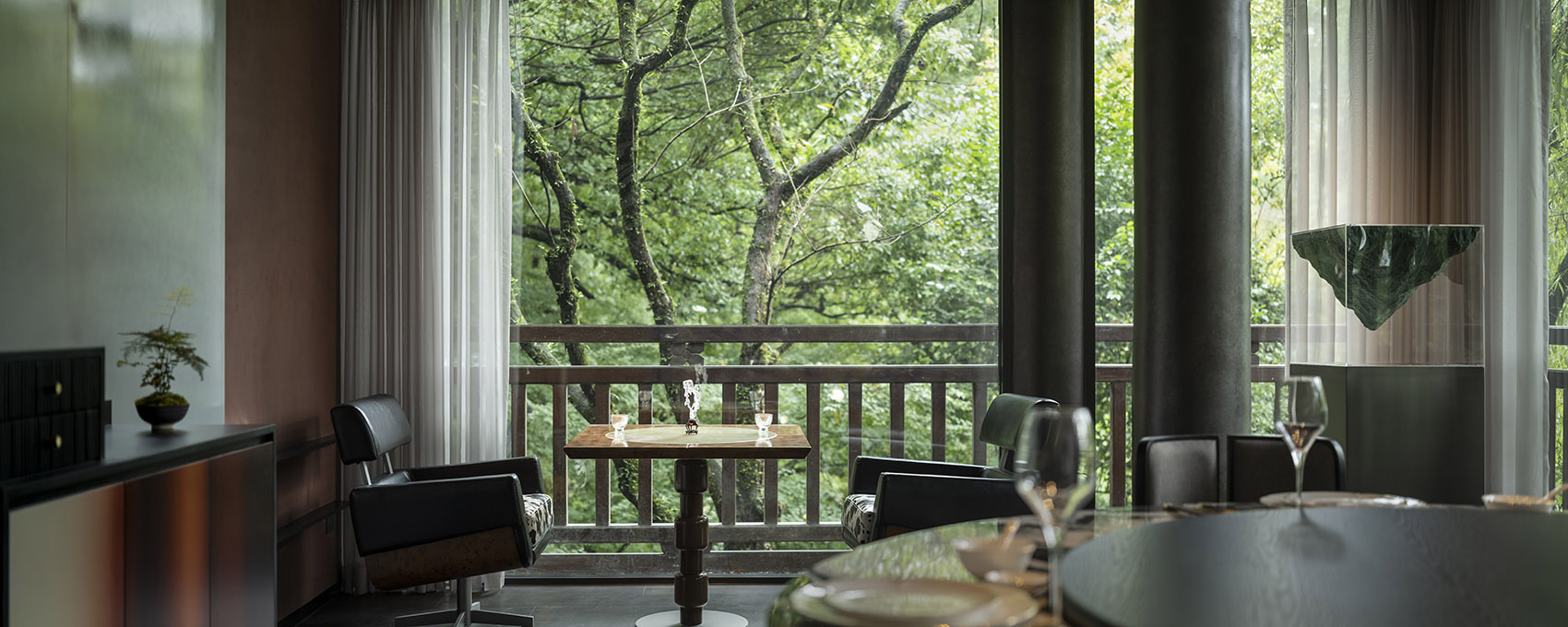 杭州秘·静–遇湖湾餐厅丨中国杭州丨慢珊瑚设计-23