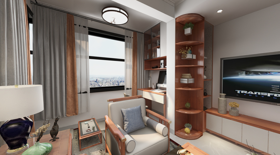 公园溪府 86㎡新中式风办公饮茶空间丨中国南宁丨中庭装饰集团-14