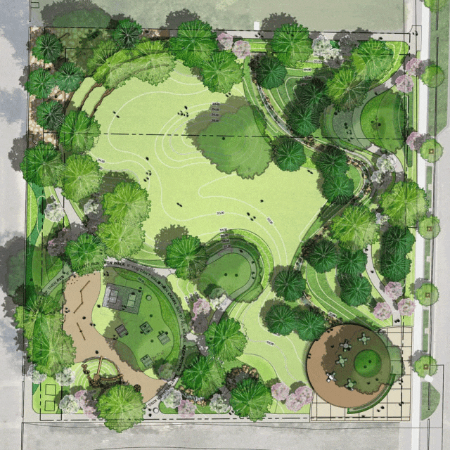 阿肯色州康威市市中心的马丁·路德·金广场丨美国丨SWA-6