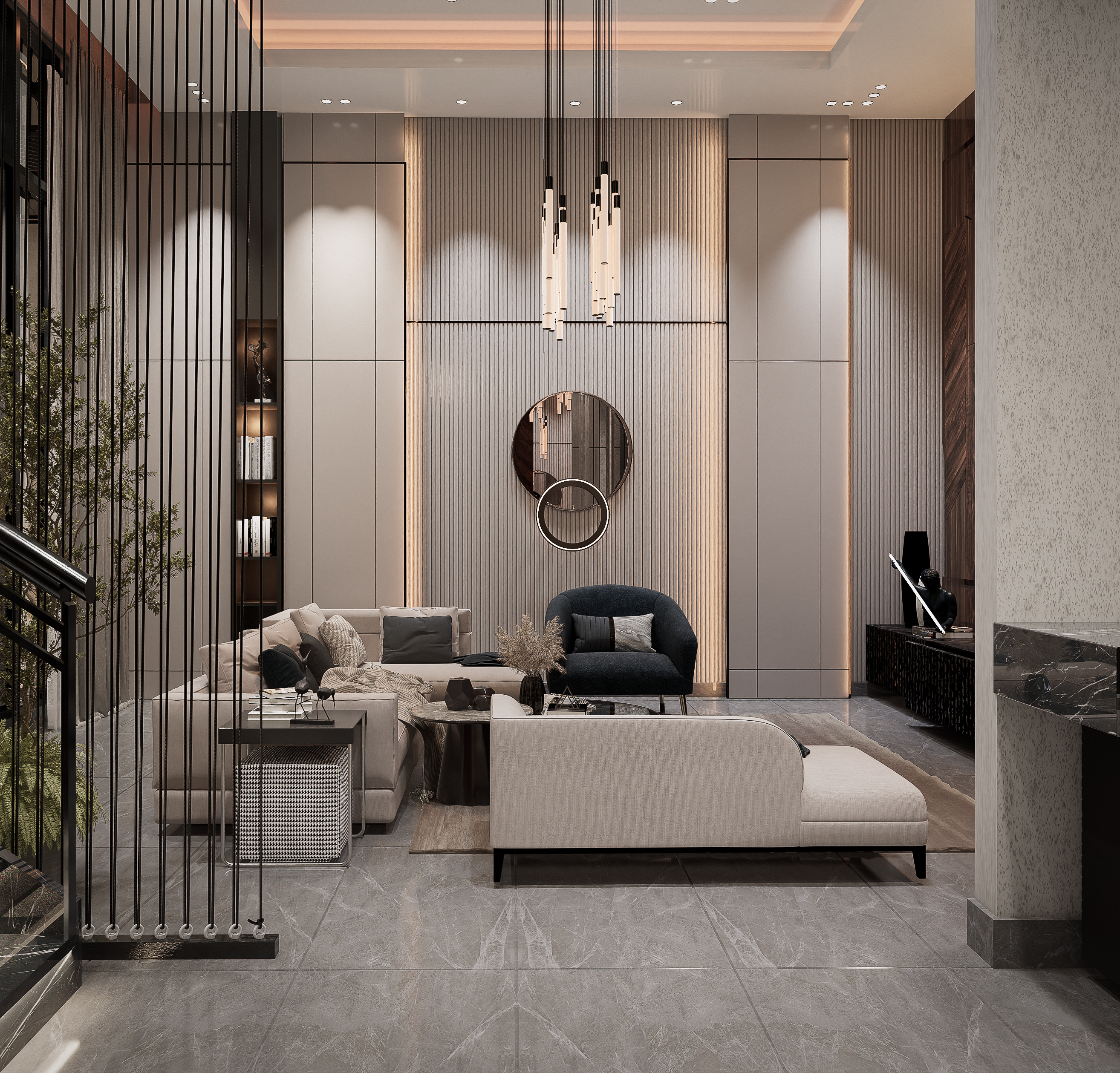 艾因花园和休闲区丨The Diwaniya Design-11