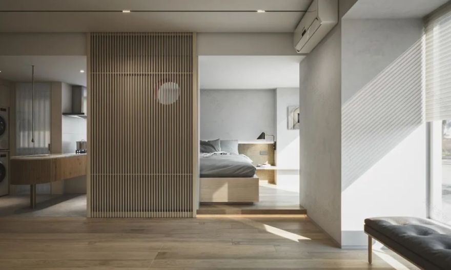 单身女性 46 平公寓,通透流畅的简约空间-49