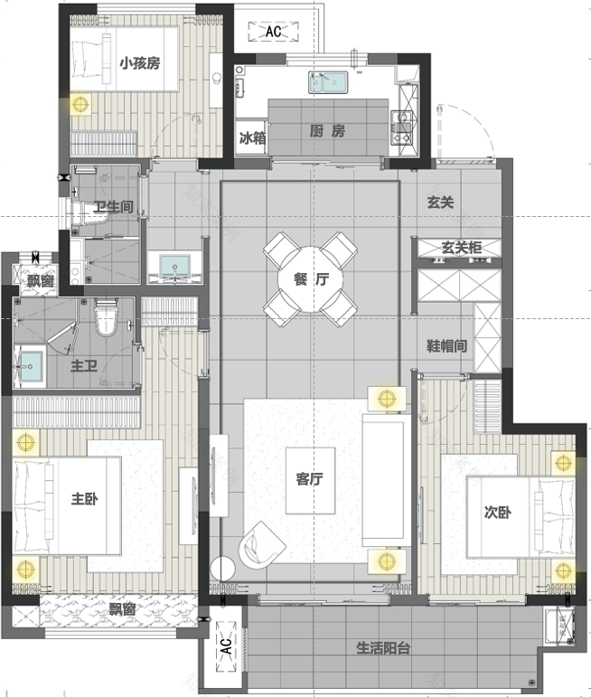 金地江阴兰樾雅院样板房丨中国江苏丨禾悉设计-24