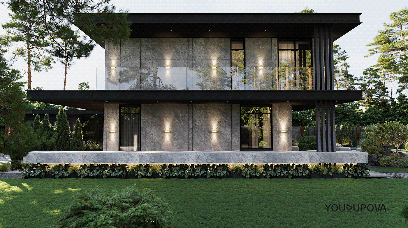 S090 别墅院庭景观丨乌克兰丨Dinara Yousupova-10