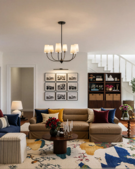 Transitional Living Room Design | Zaren Studio