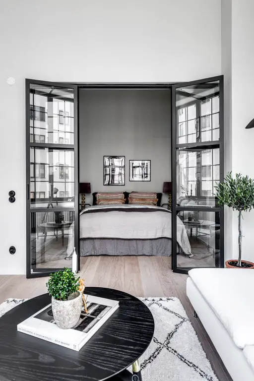 瑞典旧酿酒厂改造的挑高采光 Loft 公寓-7