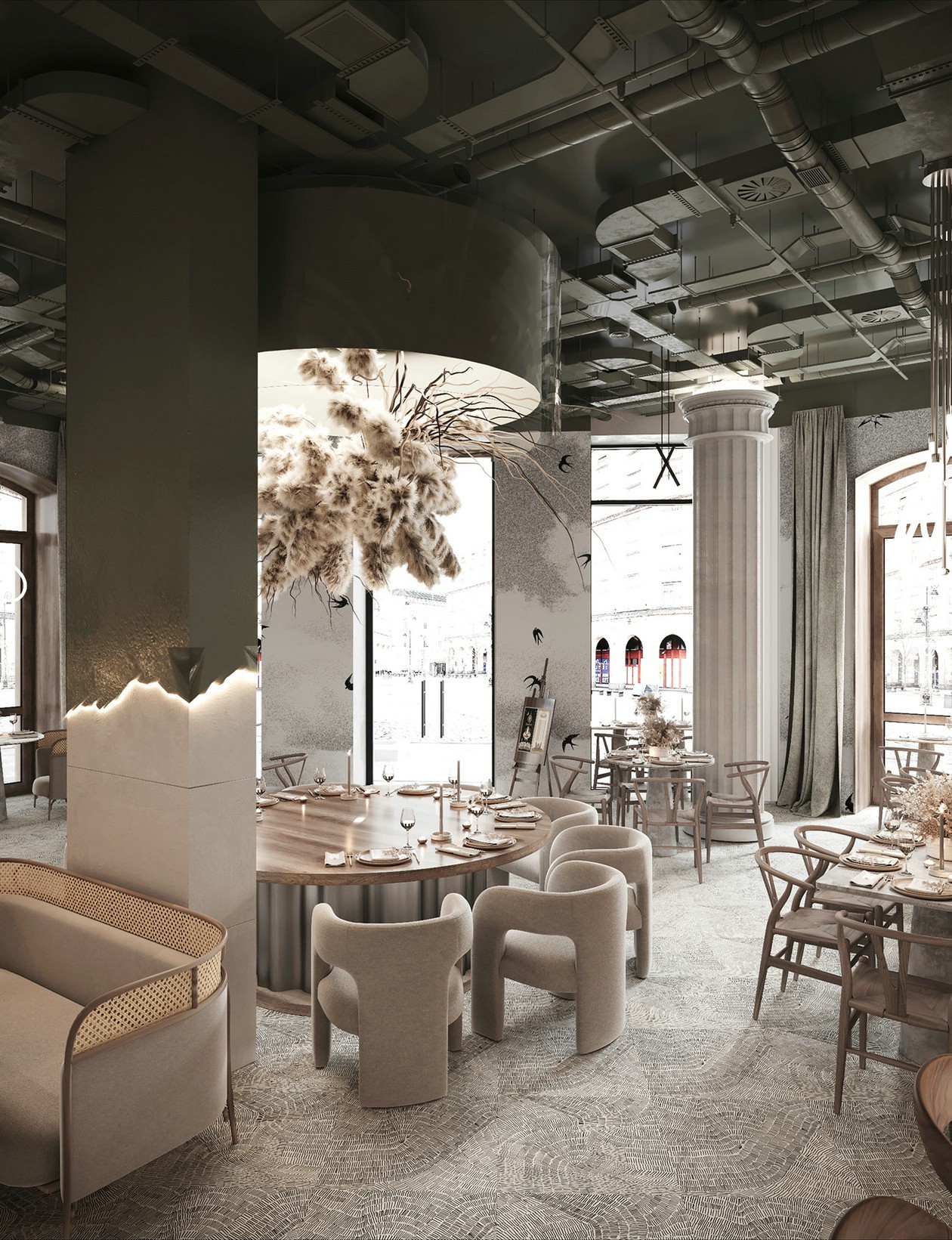 设计感超强的餐厅设计 很有意境！-16