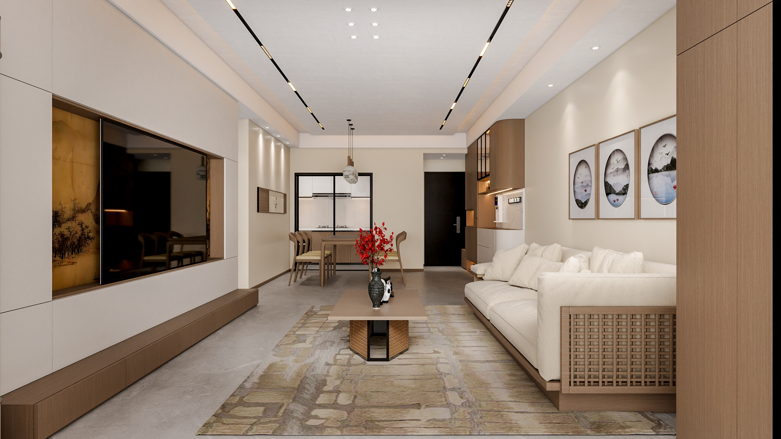 四川岳池香水湾（116平方简约中式三居室）-13