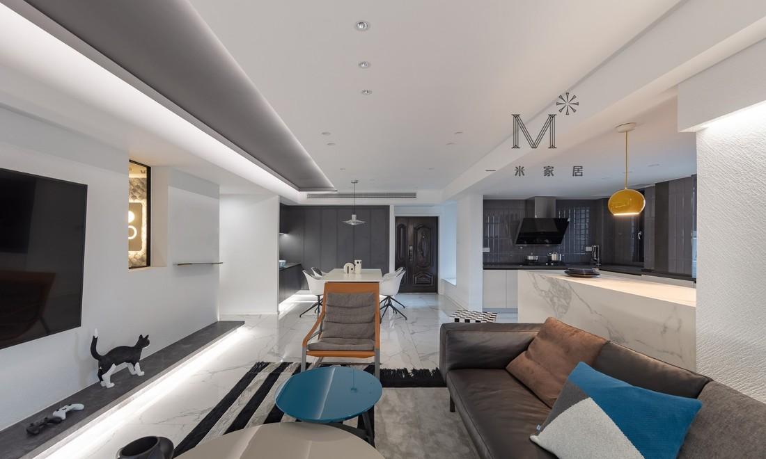 平层丨【一米家居】黑白灰居住智慧-16