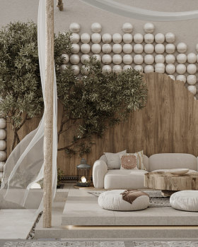 屋顶外部设计及烧烤区改造项目丨沙特阿拉伯丨select designs