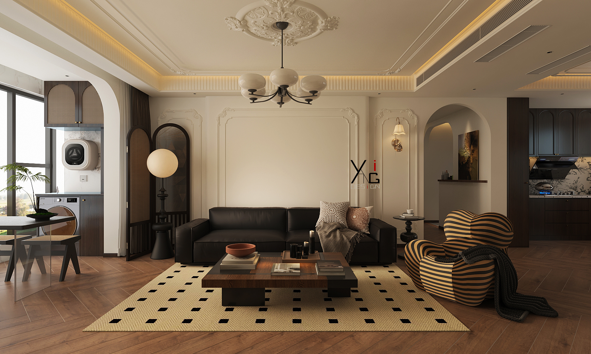 177平米法式复古装修案例-12