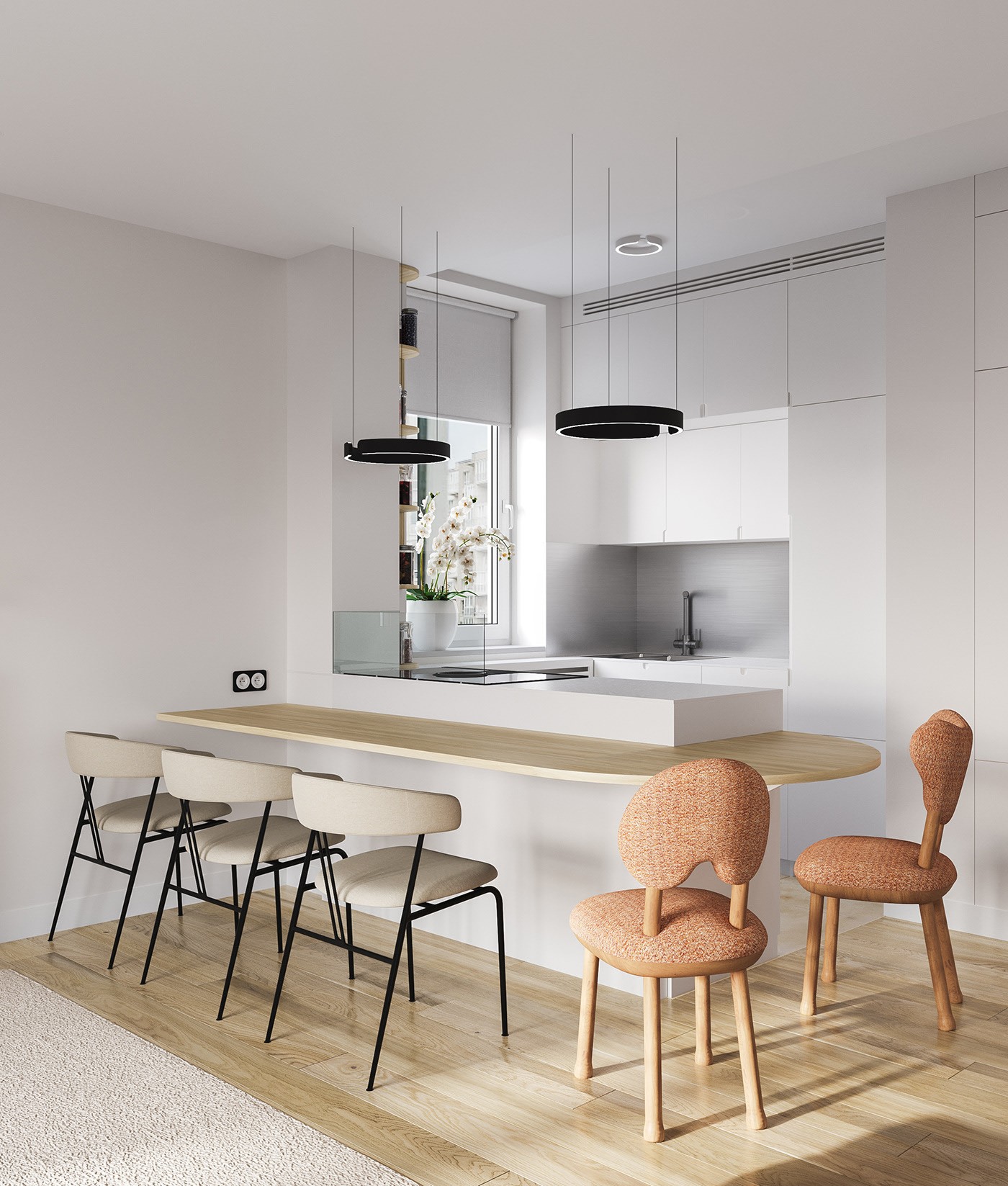 浅色系公寓设计 很舒适的住宅-6