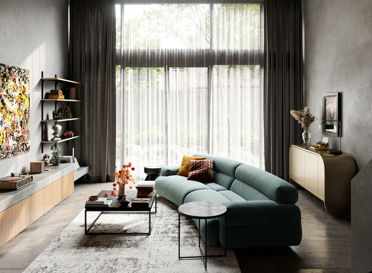 复式小空间公寓设计-1