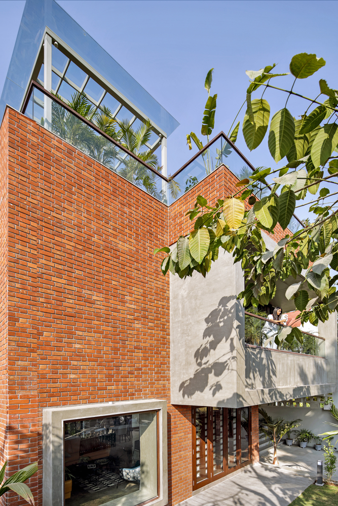 绿意盎然的四口之家——印度 Box House-33