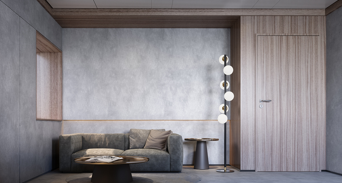 
极简创意INS+高级莫兰迪配色办公室案例 -2