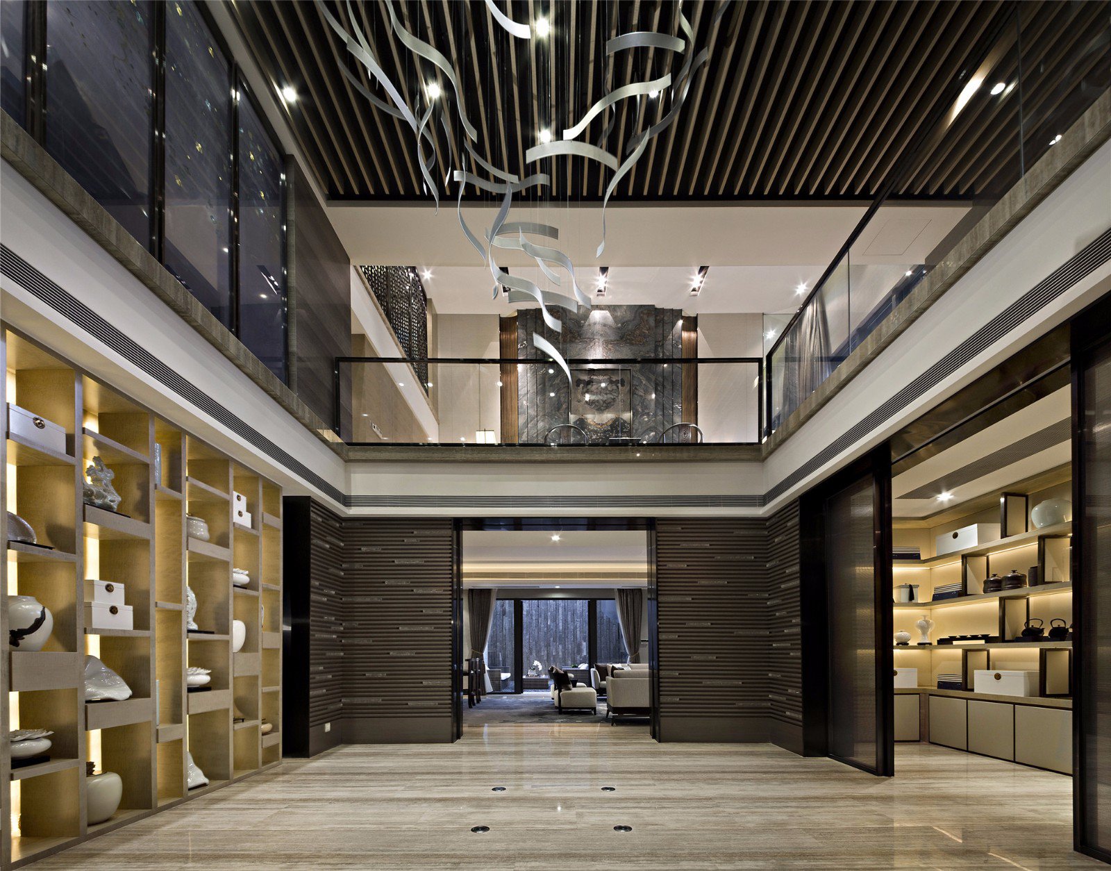 南京九间堂别墅现代江南中式大宅  梁志天-9