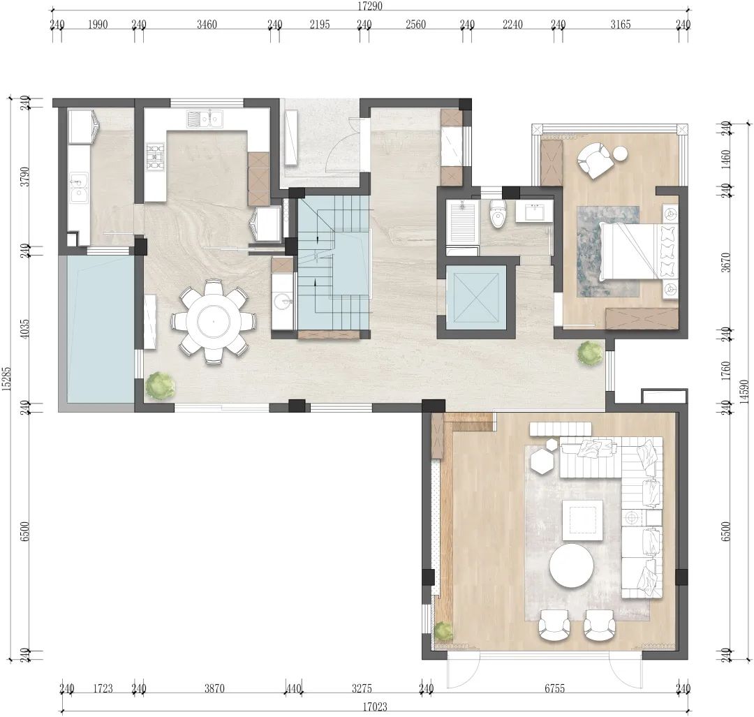 现代日式风别墅设计-7