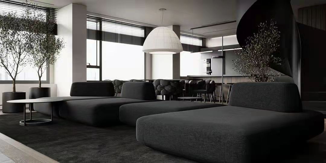 木调与绅士黑搭配室内设计-6