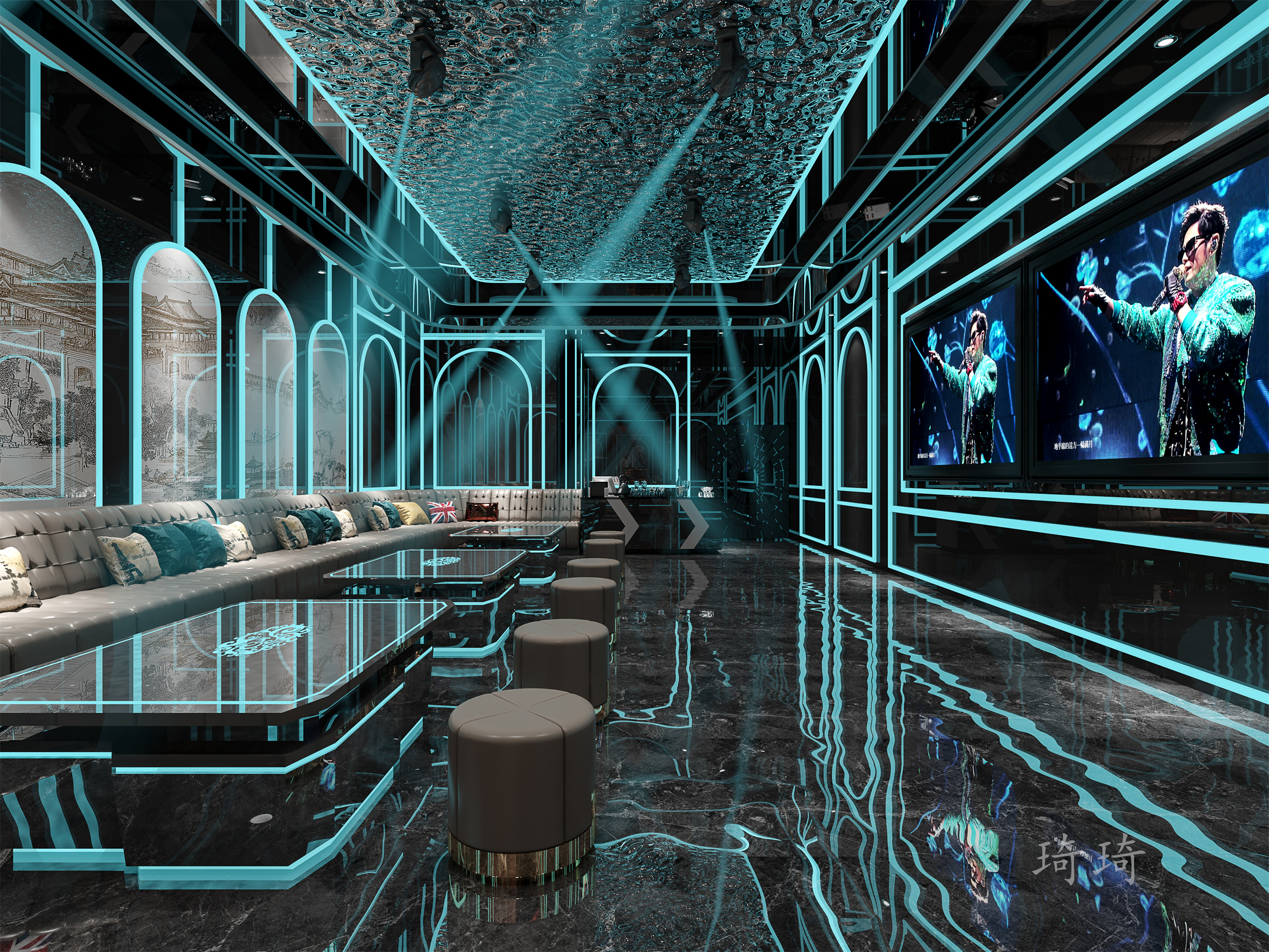 KTV设计|夏日的浪漫-1