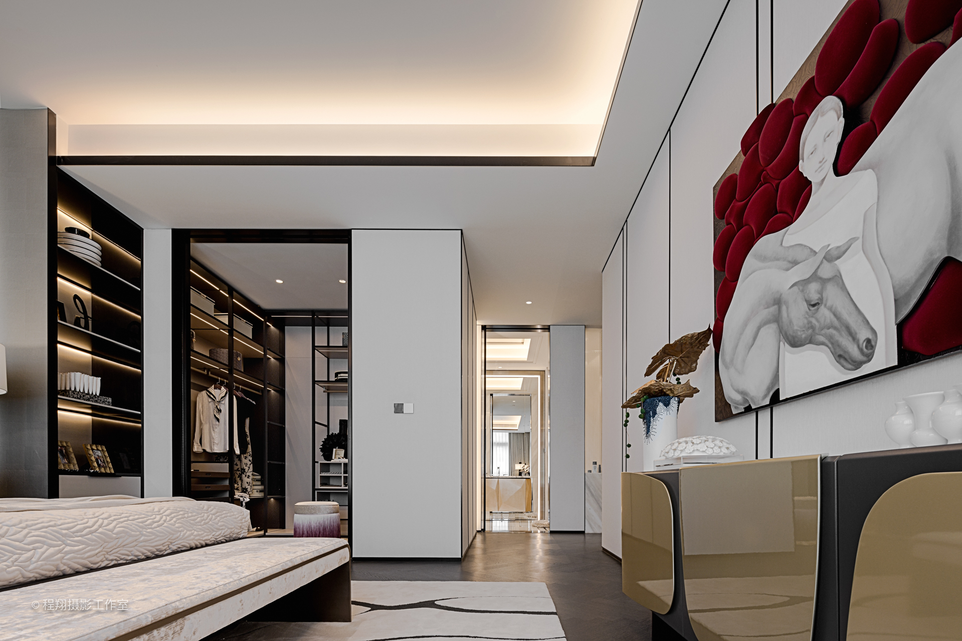 滨江·世纪国泰中心大平层丨上海郑仕梁室内设计,AVAD 范可萨设计-25