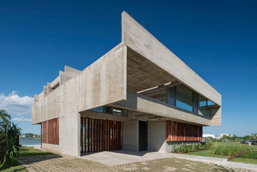 阿根廷自然纯粹清水混凝土住宅设计-54