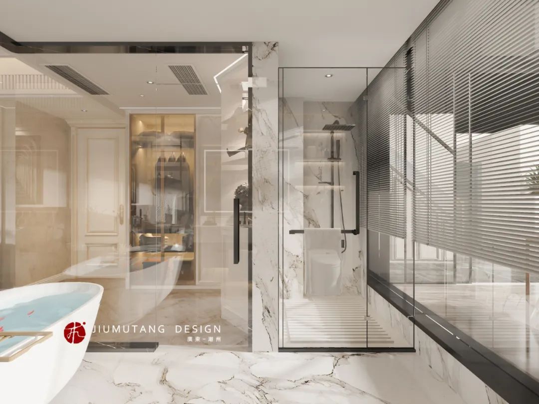 宏天广场复式法式轻奢设计丨中国潮州丨潮州市九木堂装饰设计有限公司-27