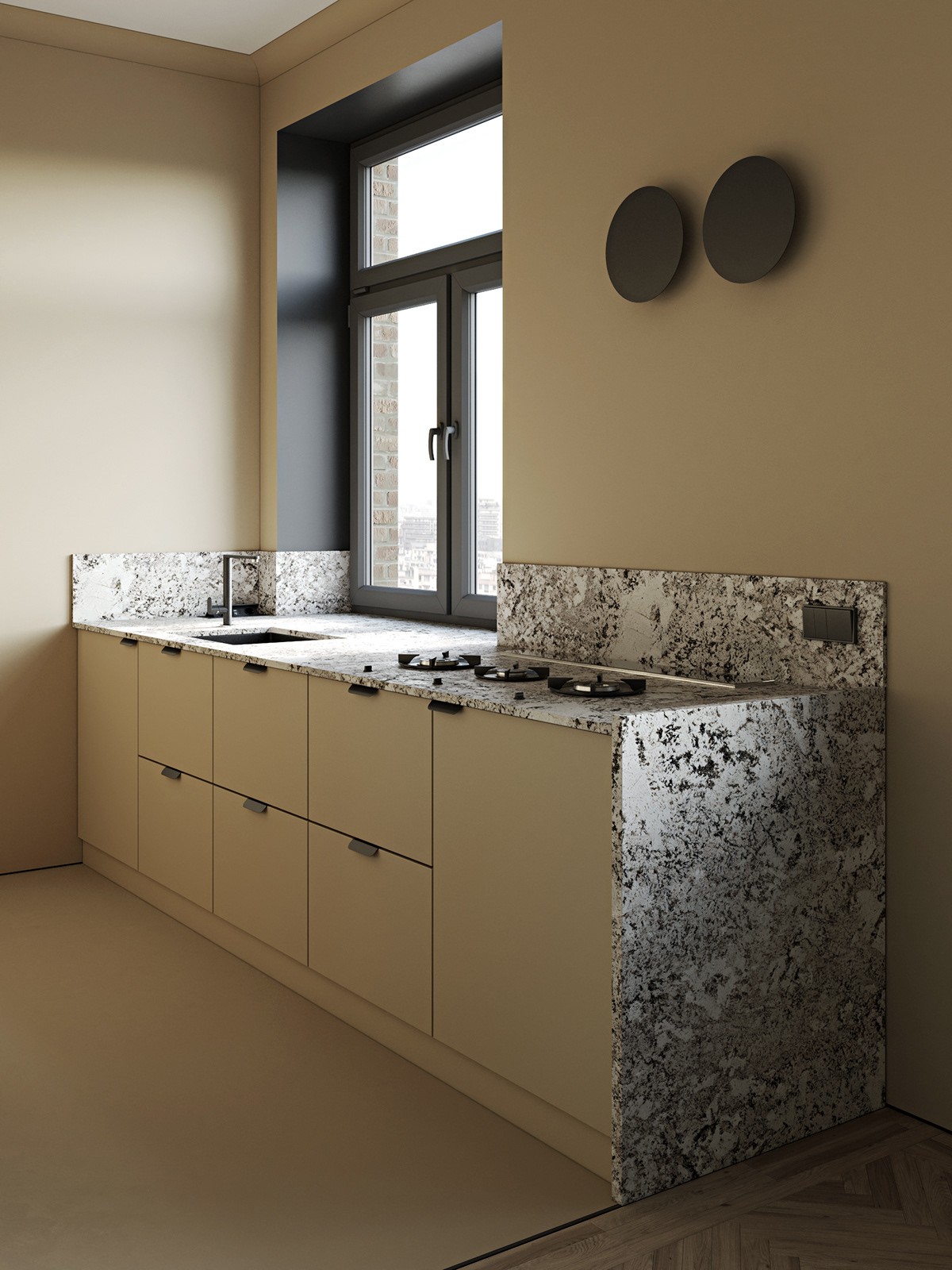 乌克兰基辅--现代清新质感公寓-16