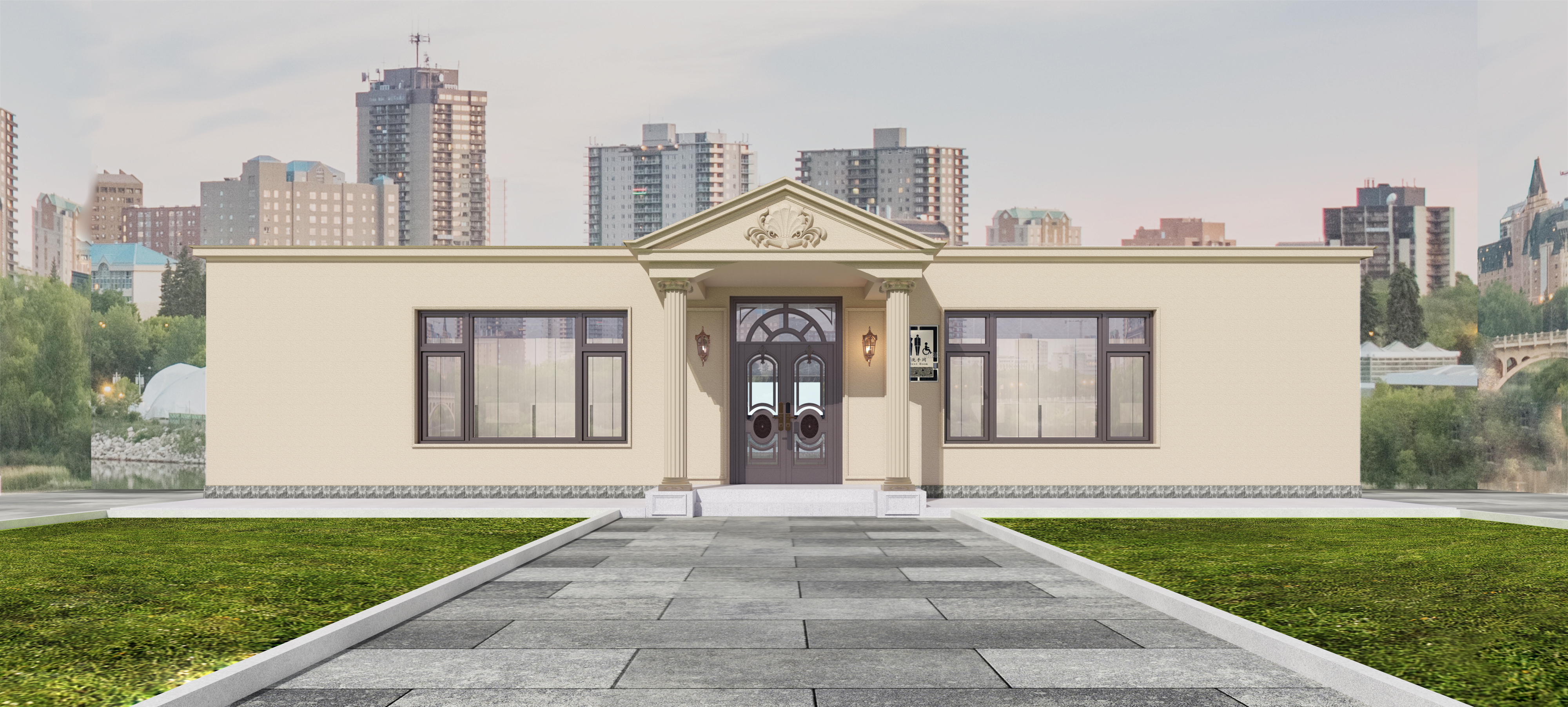 公共卫生设计外景到内装修-1