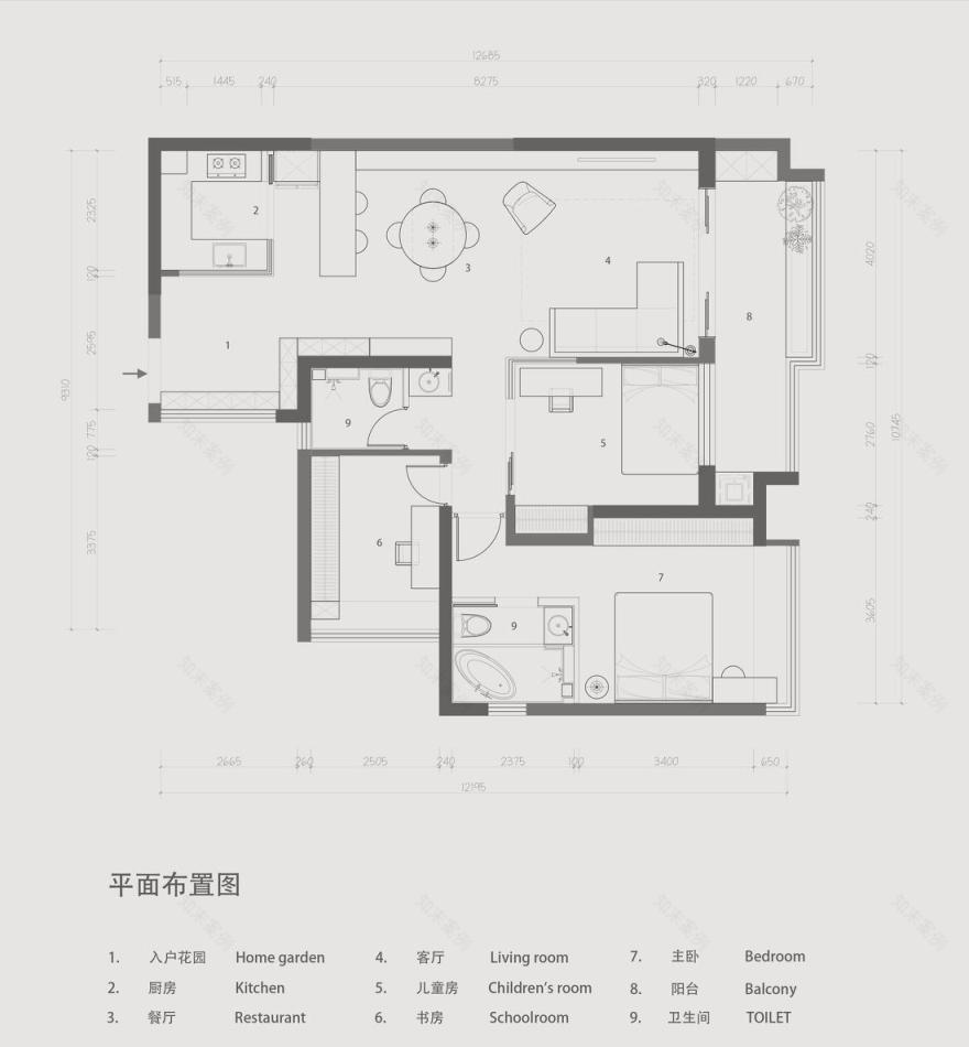 现代轻奢风格二人居的创新改造丨中国佛山丨佛山半方延间设计工作室-20