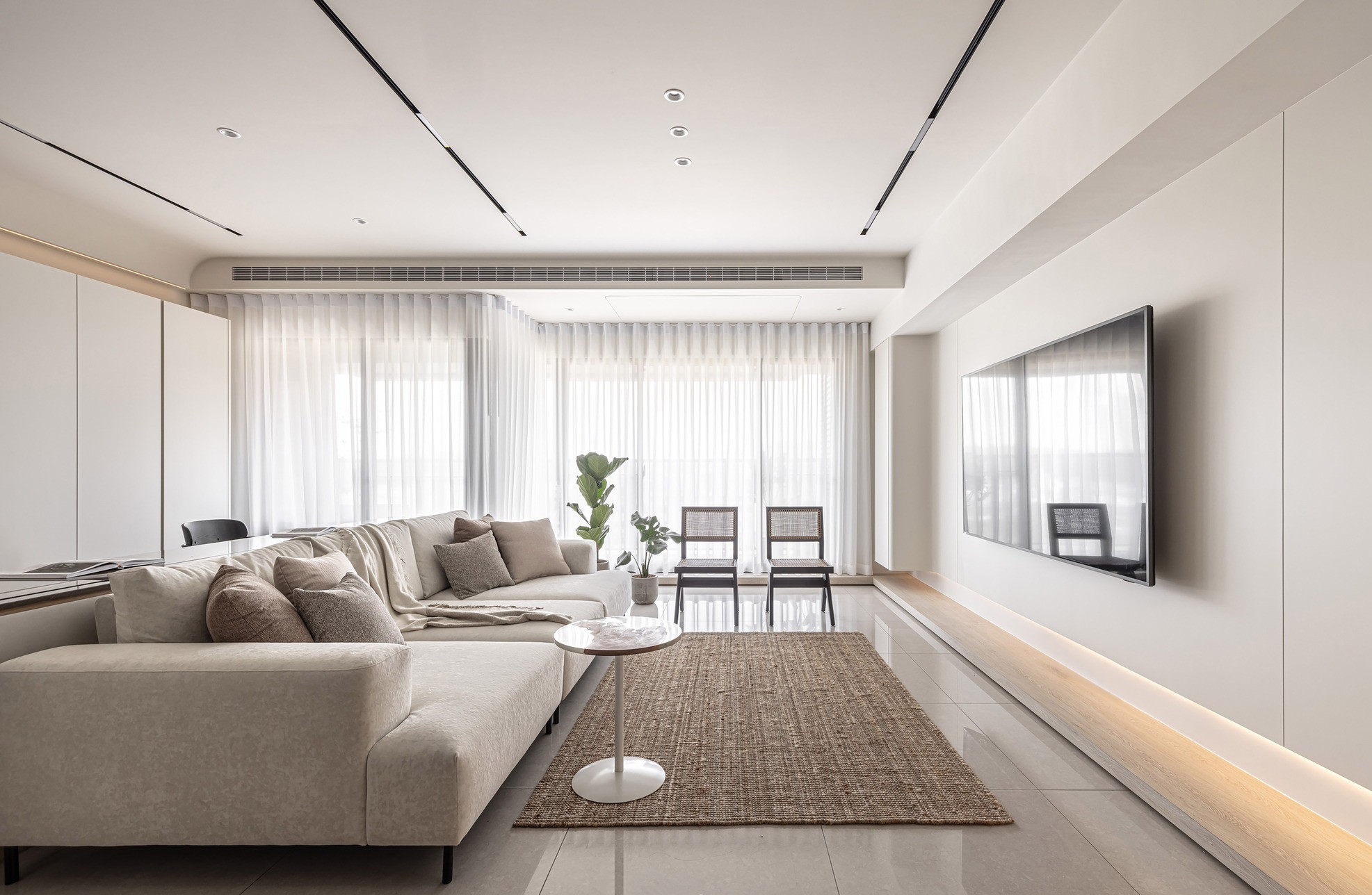 瑞天空间设计 | 纯白简约风，简单的温馨！-0