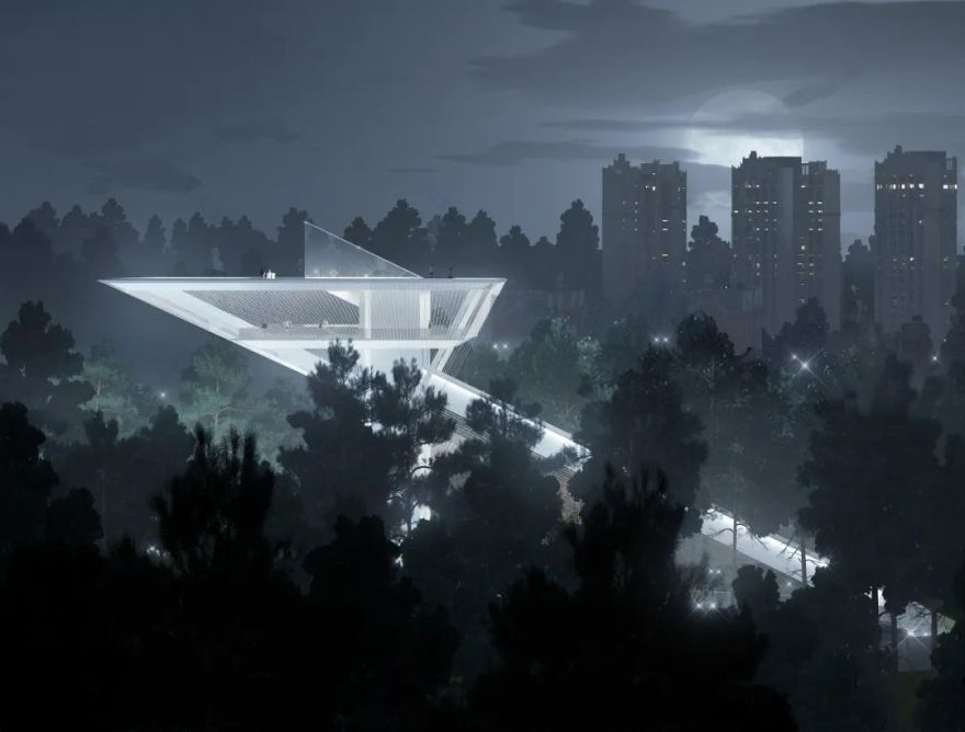 未来之塔 | 浮于松林的景观瞭望与共生空间-2
