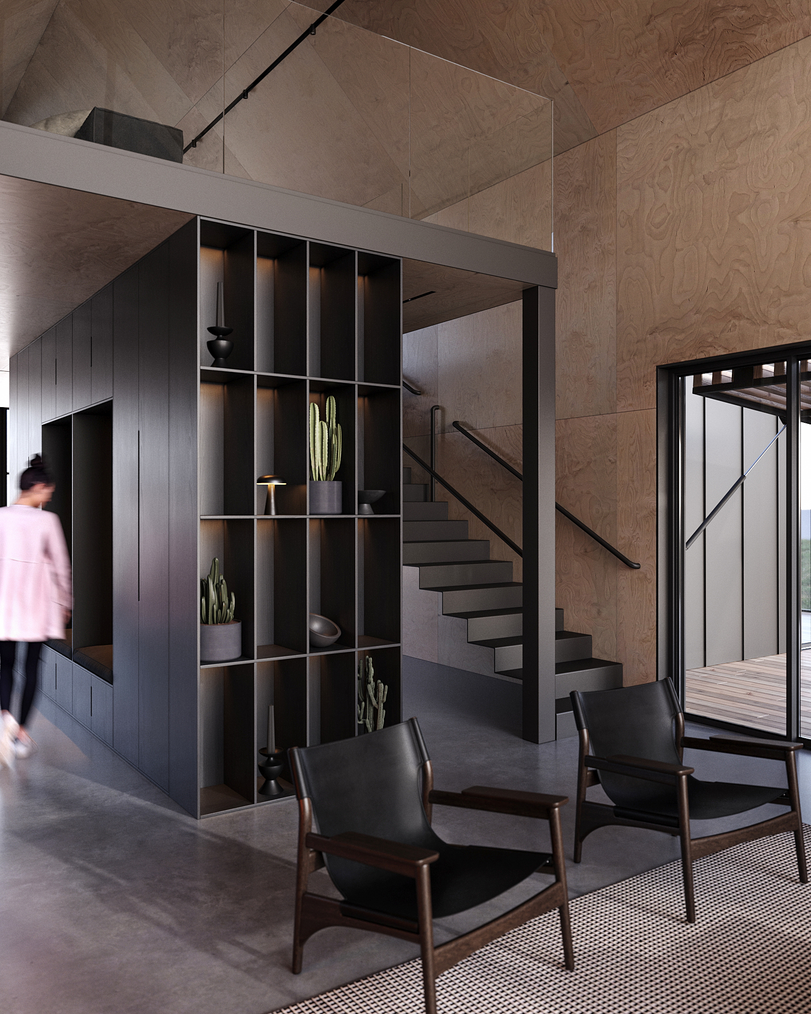 Barn House Interior — Concept Design & Visualization-9
