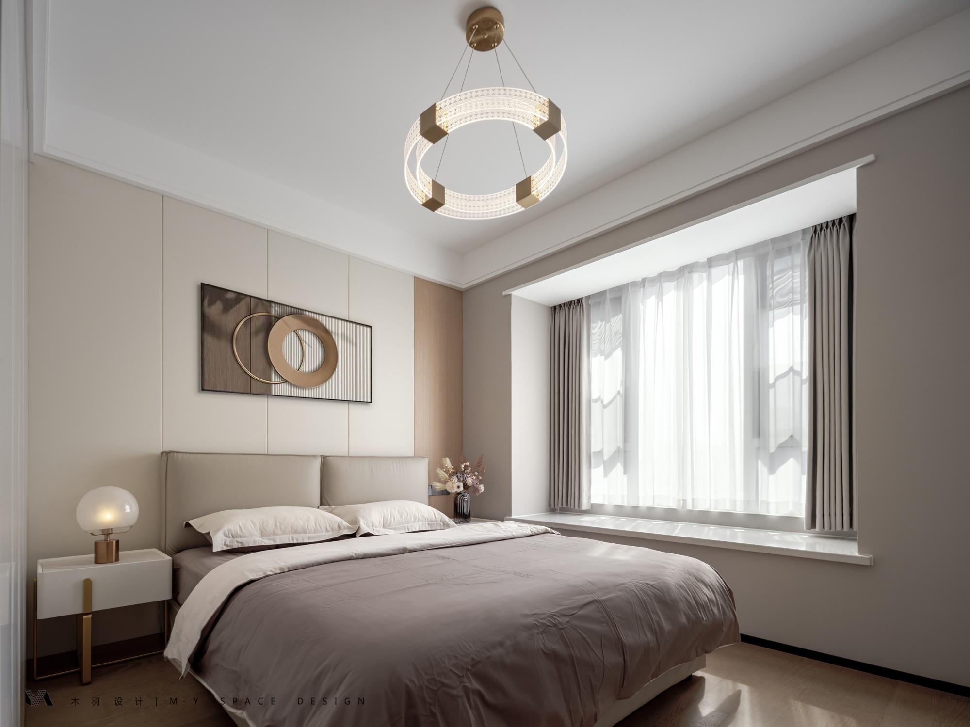 138㎡精装房微改轻奢风设计丨中国武汉丨武汉木羽设计-10